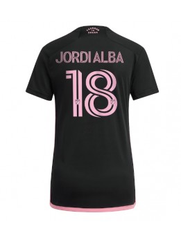 Inter Miami Jordi Alba #18 Auswärtstrikot für Frauen 2023-24 Kurzarm